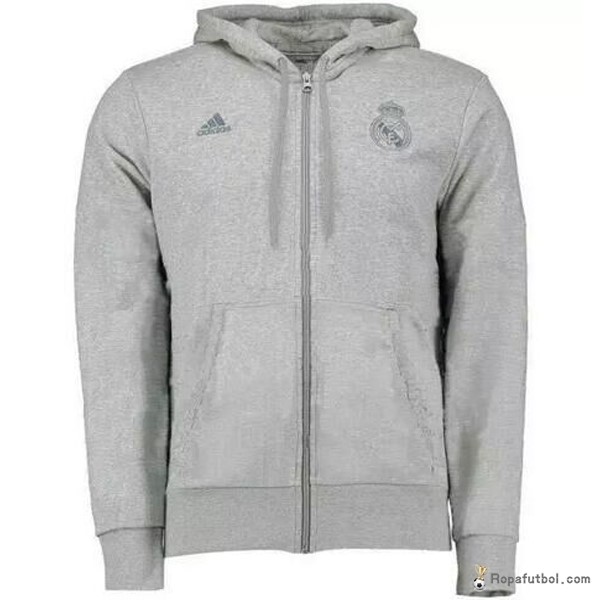 Sudaderas Con Capucha Real Madrid 2016/17 Gris